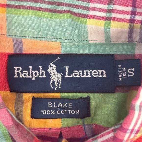 Ralph Lauren short sleeve plaid button down shirt size small - Picture 3 of 14